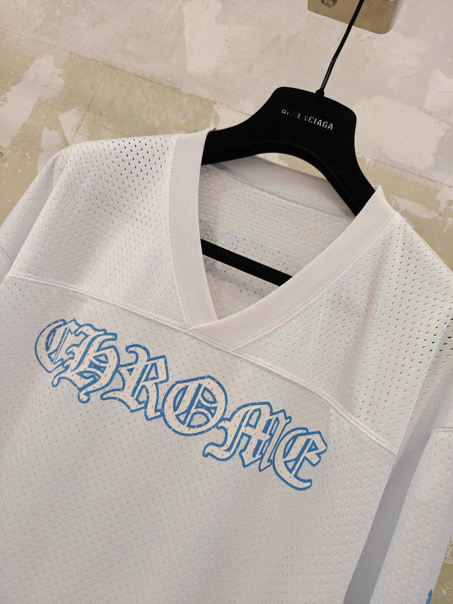 T shirt Chrome white & Blue
