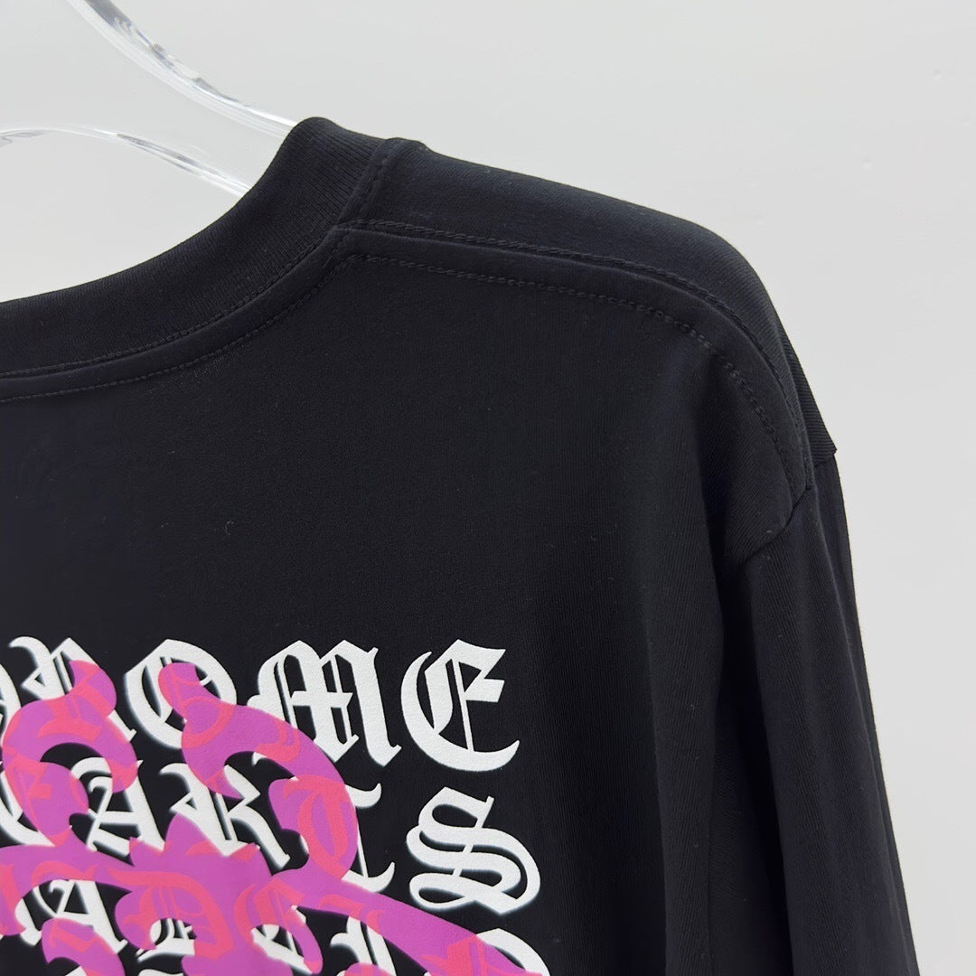 T shirt  Chrome Black Rosé sleeve