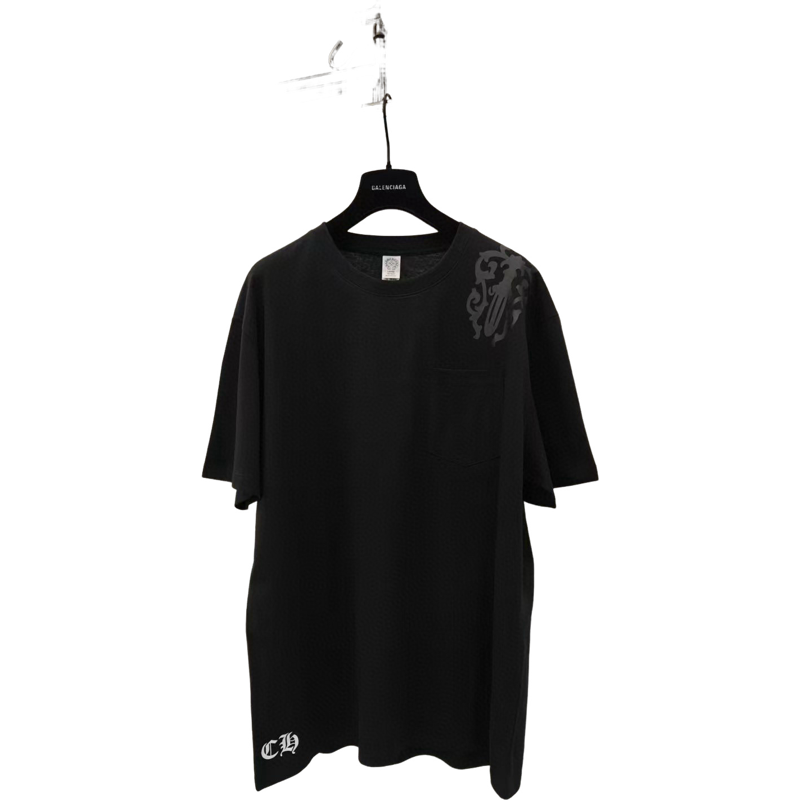 T shirt chrome noir