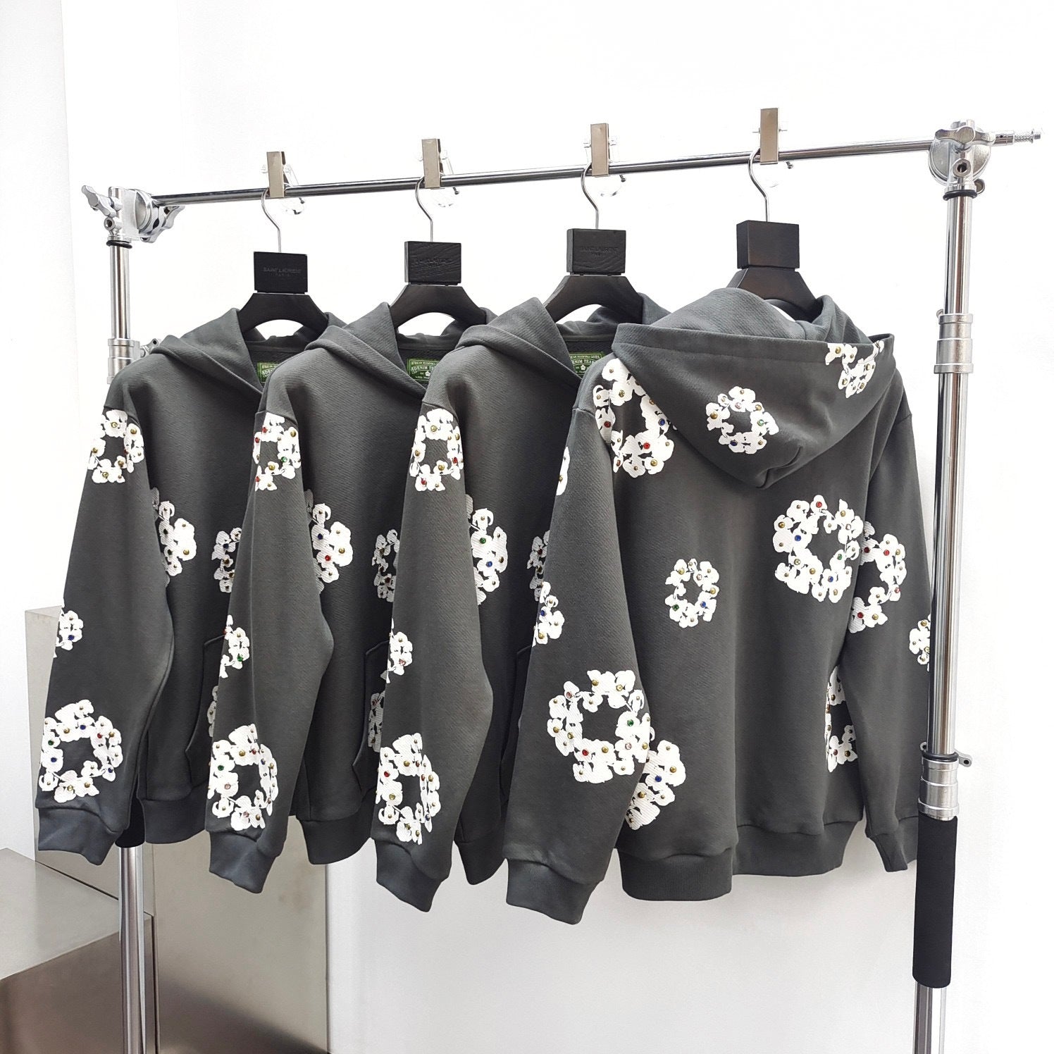 Gilet D.tears Grey foncé motif Kapok