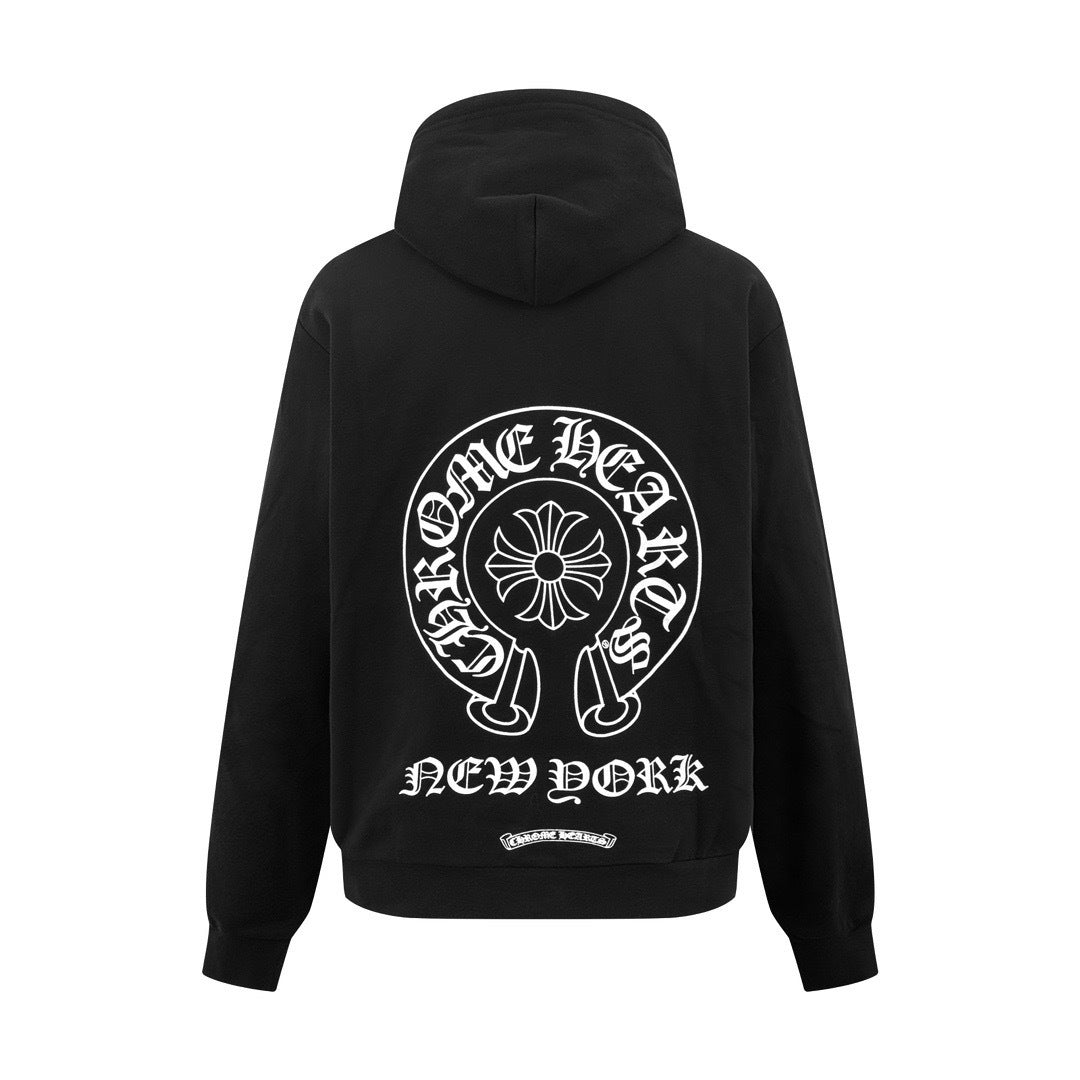 Veste zippée à imprimé lettres Chrome