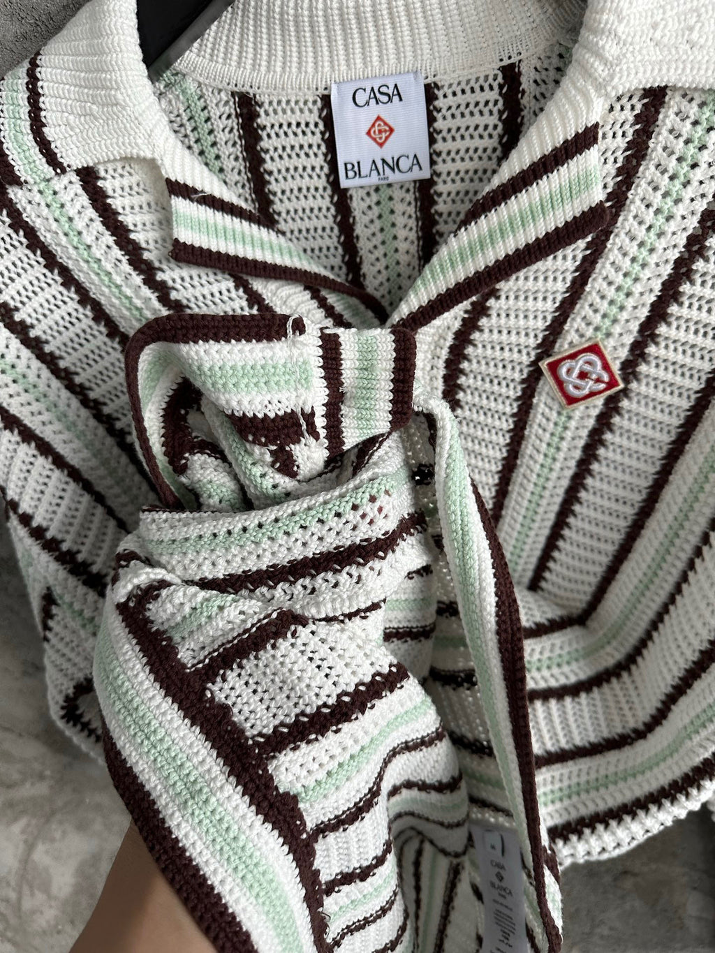 Casa B CHEMISE À MANCHES LONGUES EN CROCHET