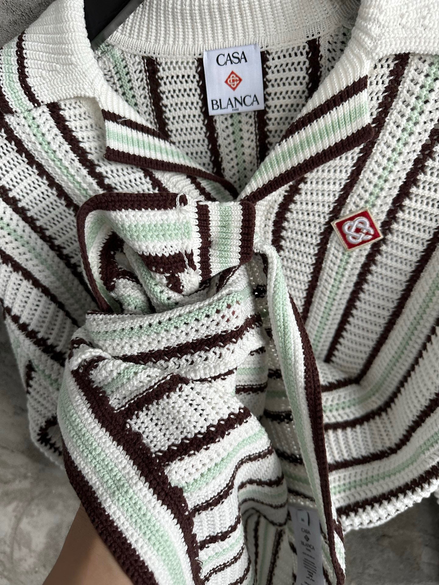 Casa B CHEMISE À MANCHES LONGUES EN CROCHET