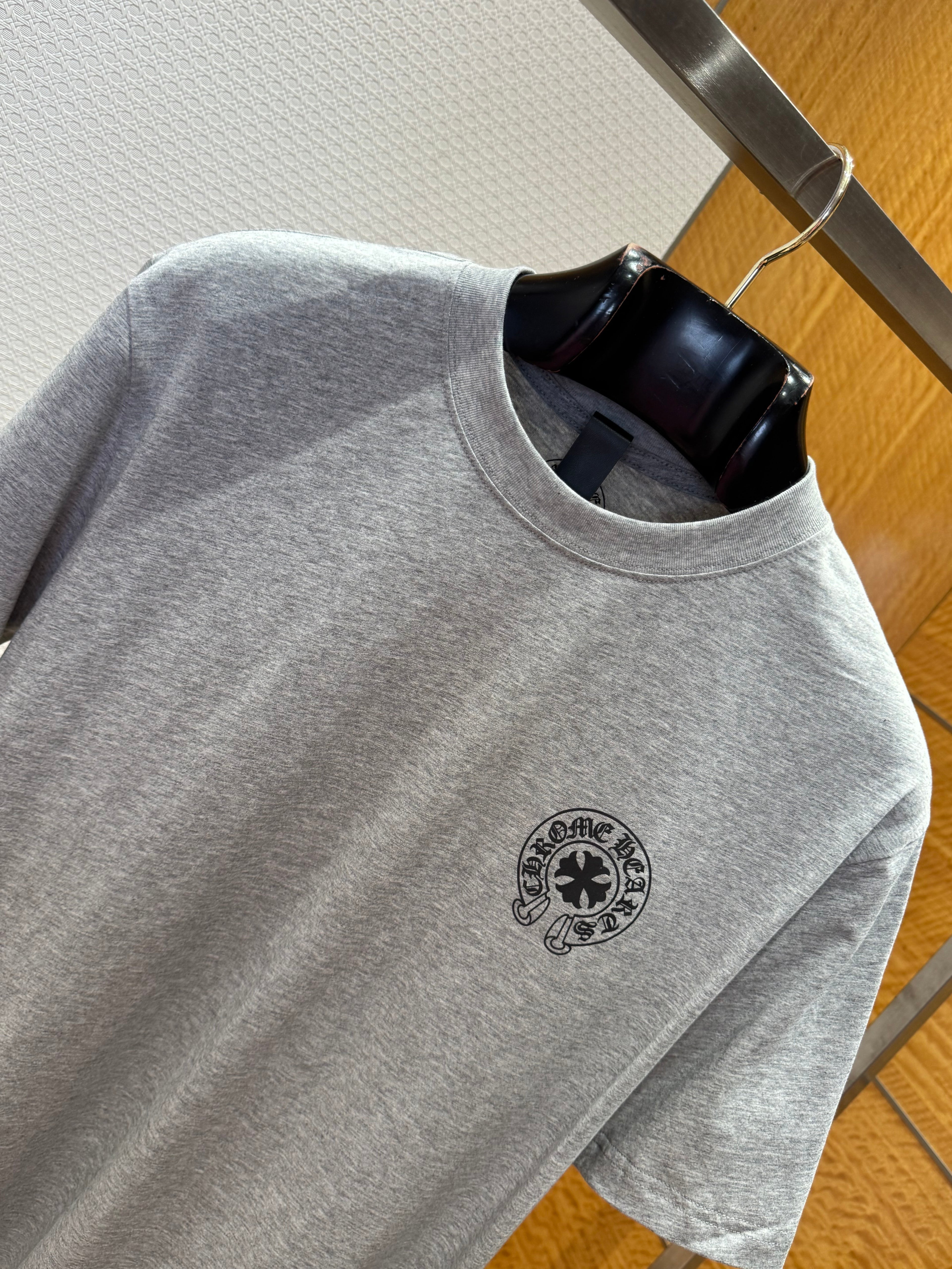 T shirt imprime chrome en col rond imprime