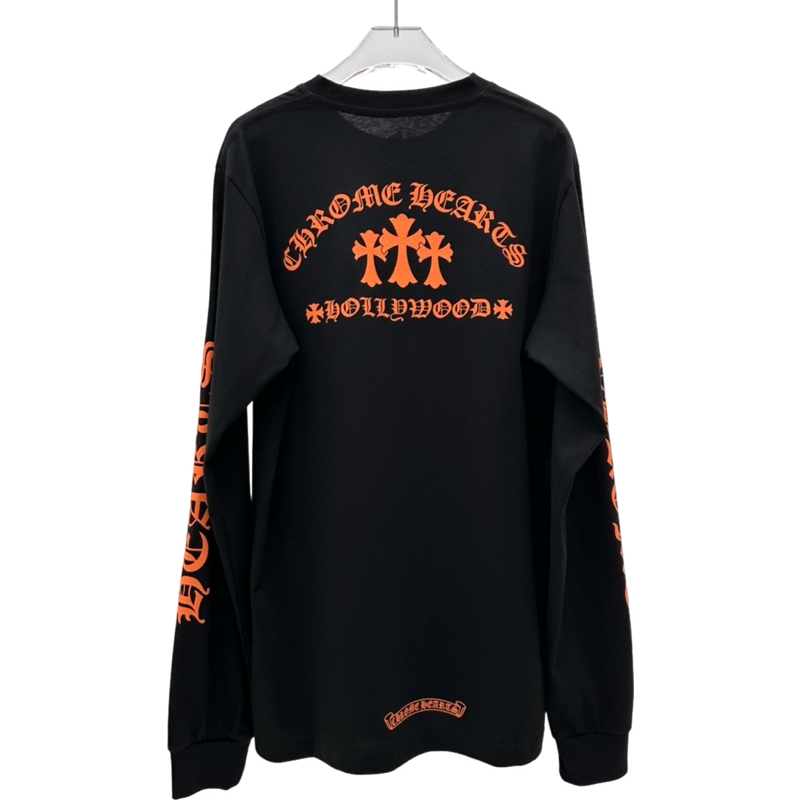 T shirt  Chrome Black / Orange  sleeve