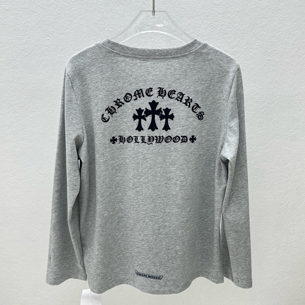 Long sleeve chrome gris