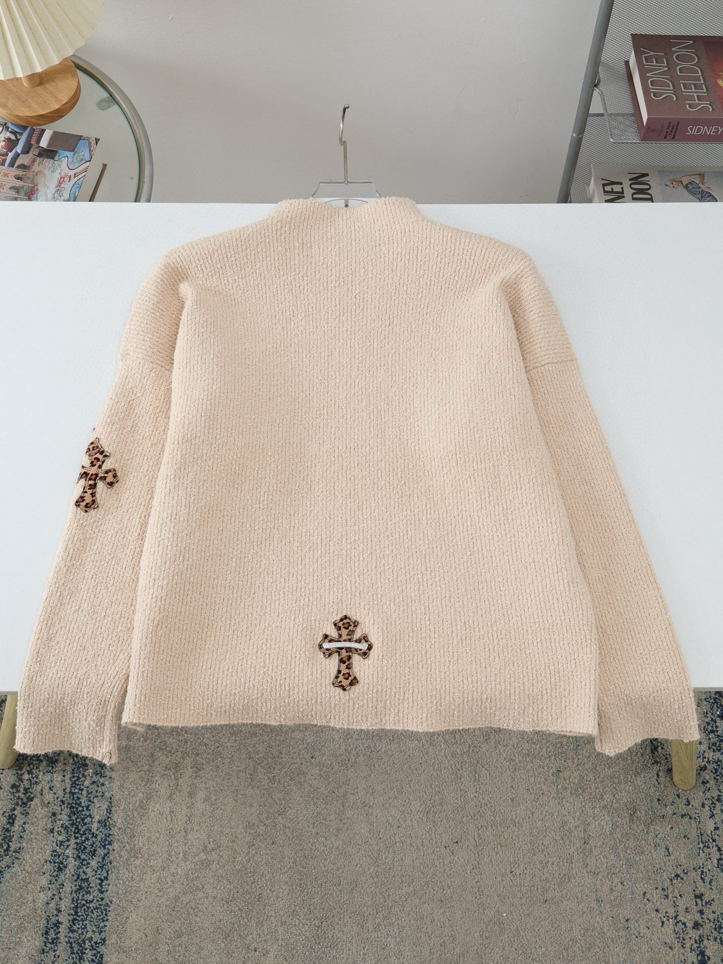 Pull croisé imprimé léopard CHROME