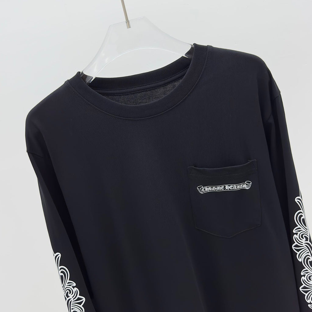 T shirt  Chrome Black Rosé sleeve