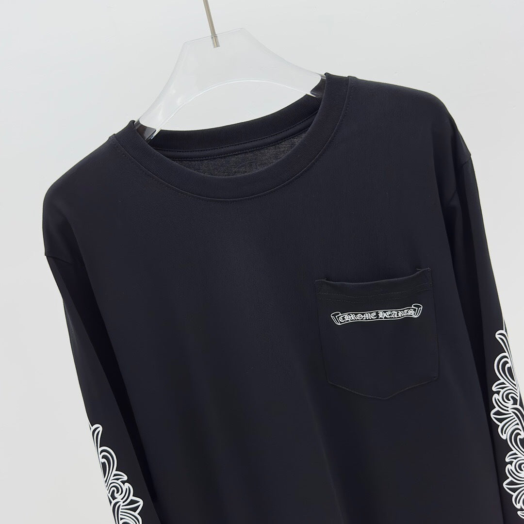 T shirt  Chrome Black Rosé sleeve