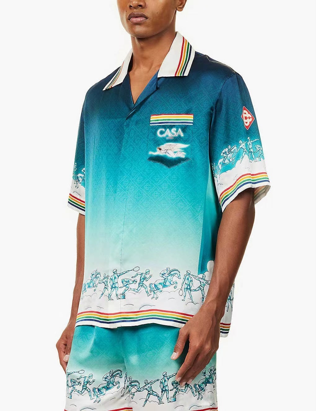 Casa B - Chemise en soie La Déesse du Stade