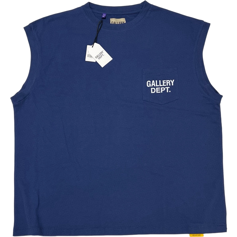 T shirt Gallery Sans manche  bleu