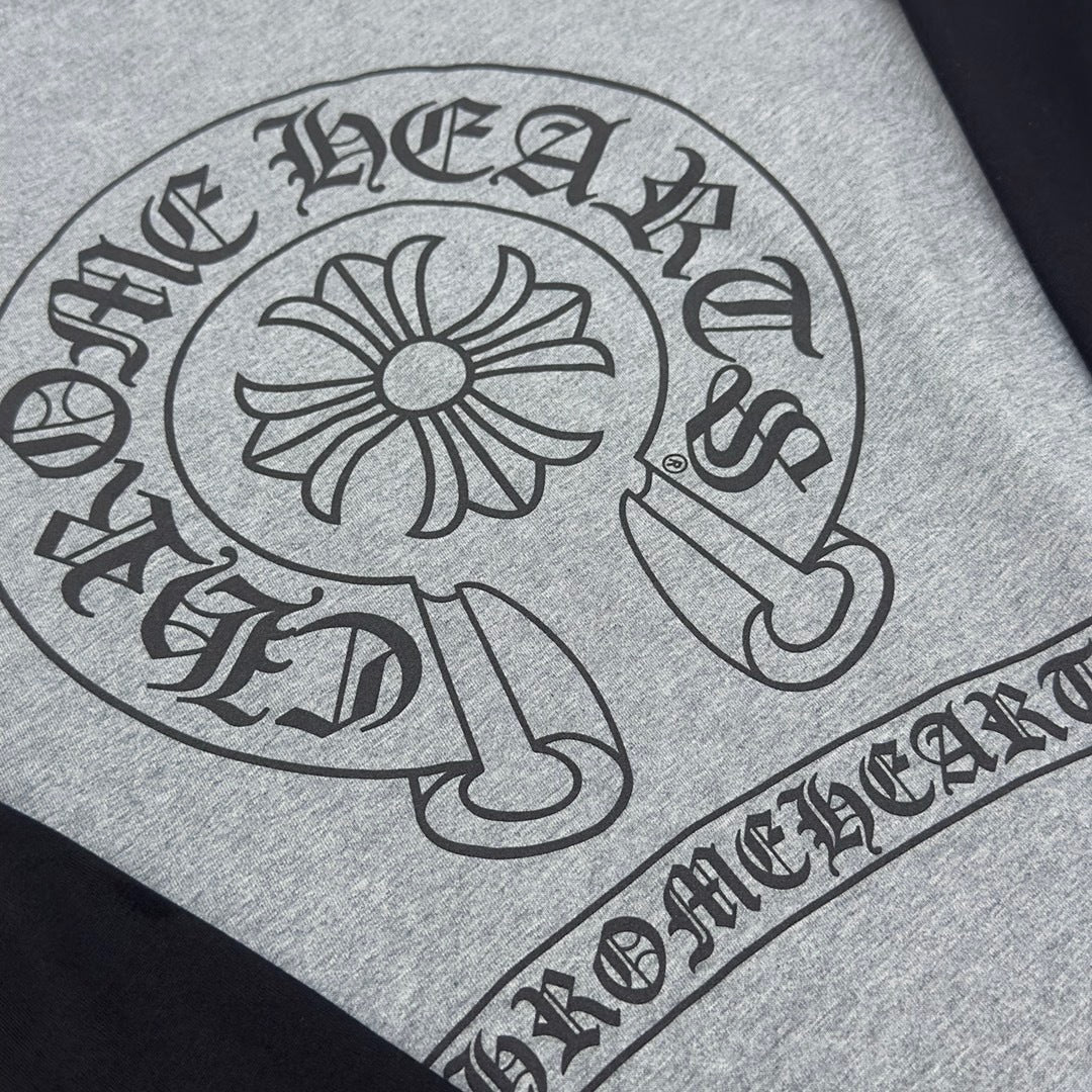 T shirt  Chrome Grey black   sleeve