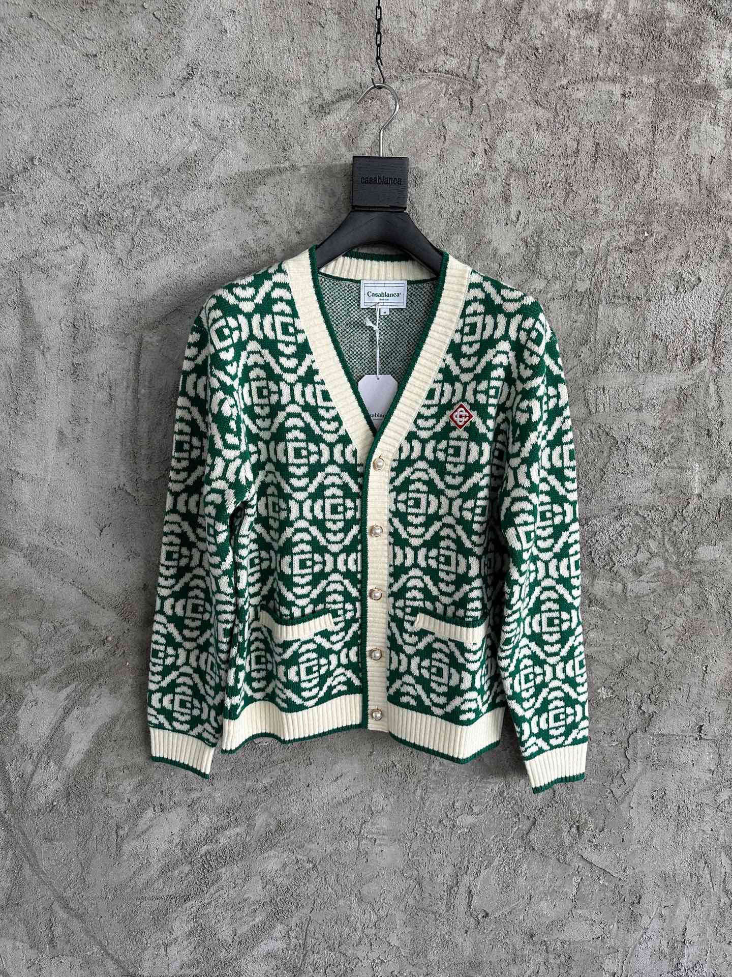 Casa B - Cardigan classique Verde