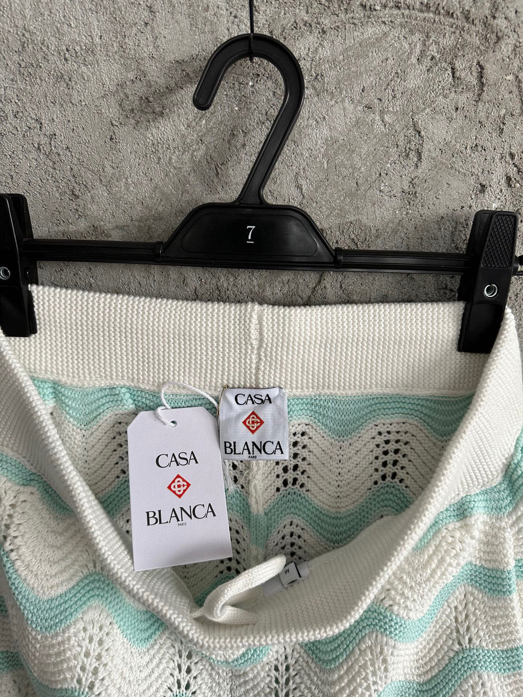 Casa B SHORT COTON CROCHETÉ GRADIENT WAVE