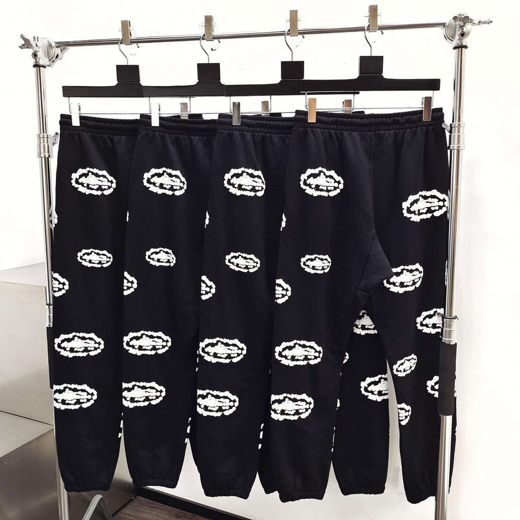 Pantalons à motif DT TEARS NOIR