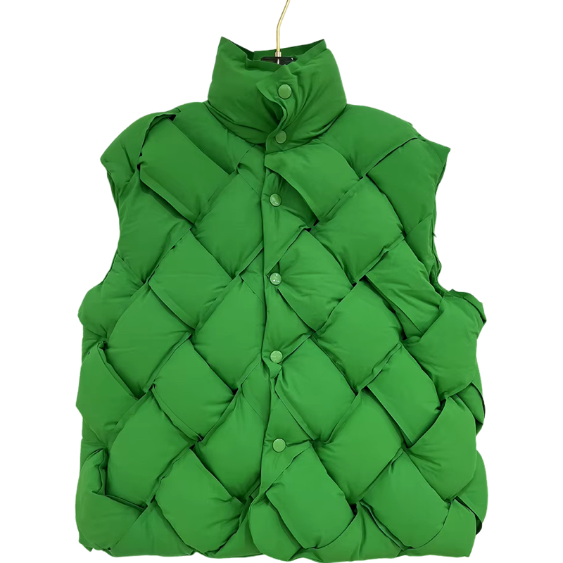 Doudoune en duvet de Canard vert Bottega