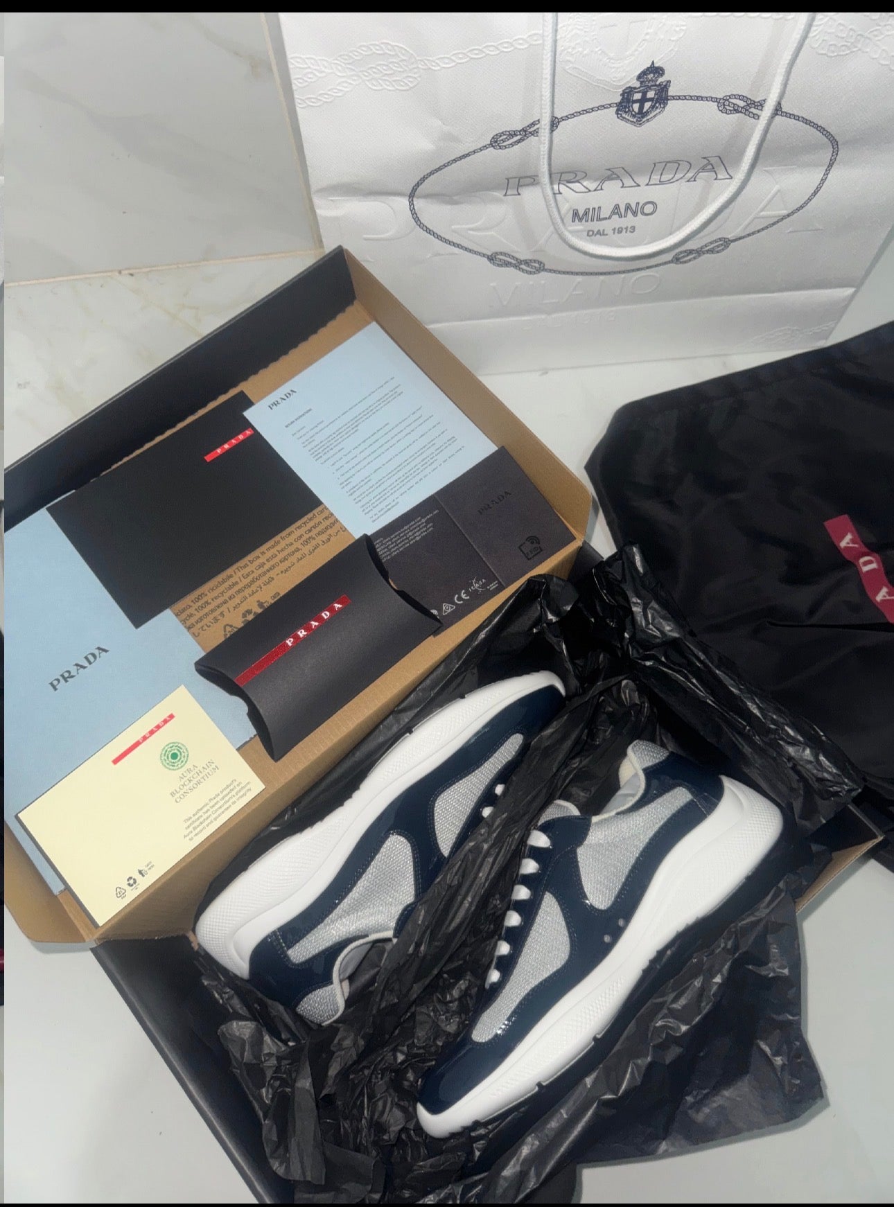 Sneakers america S Cup bleu nuit  V3S