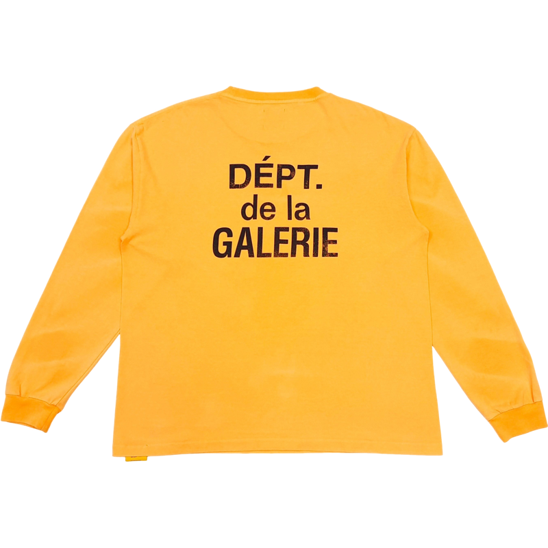 Tshirt noir manches ondulés Orange   GALLERY