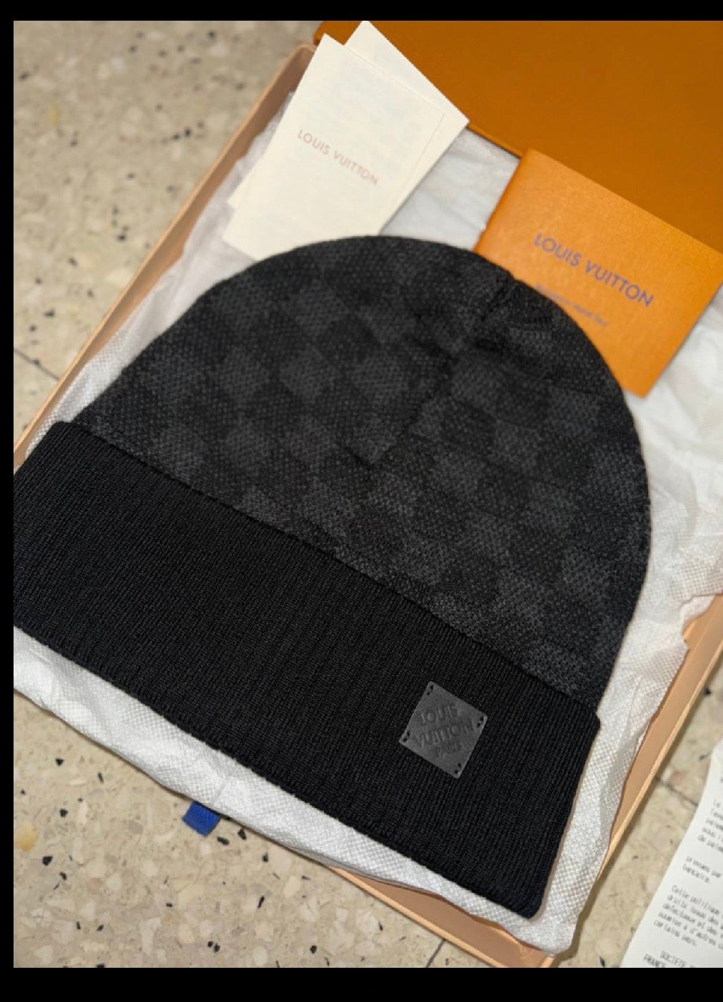 Bonnet Lv neo damier noir