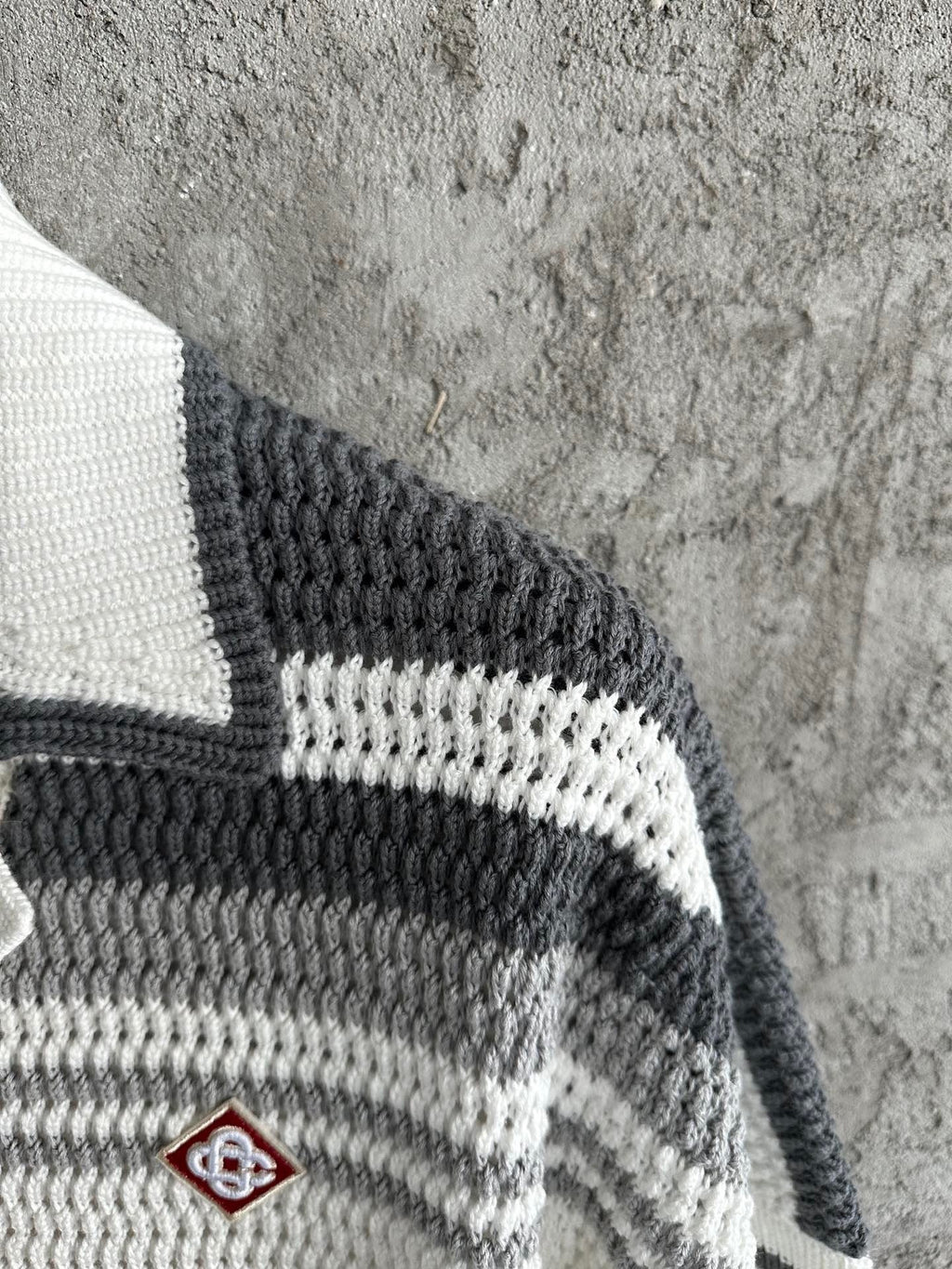 Casa B CHEMISE CROCHETÉ GRIS NARDO