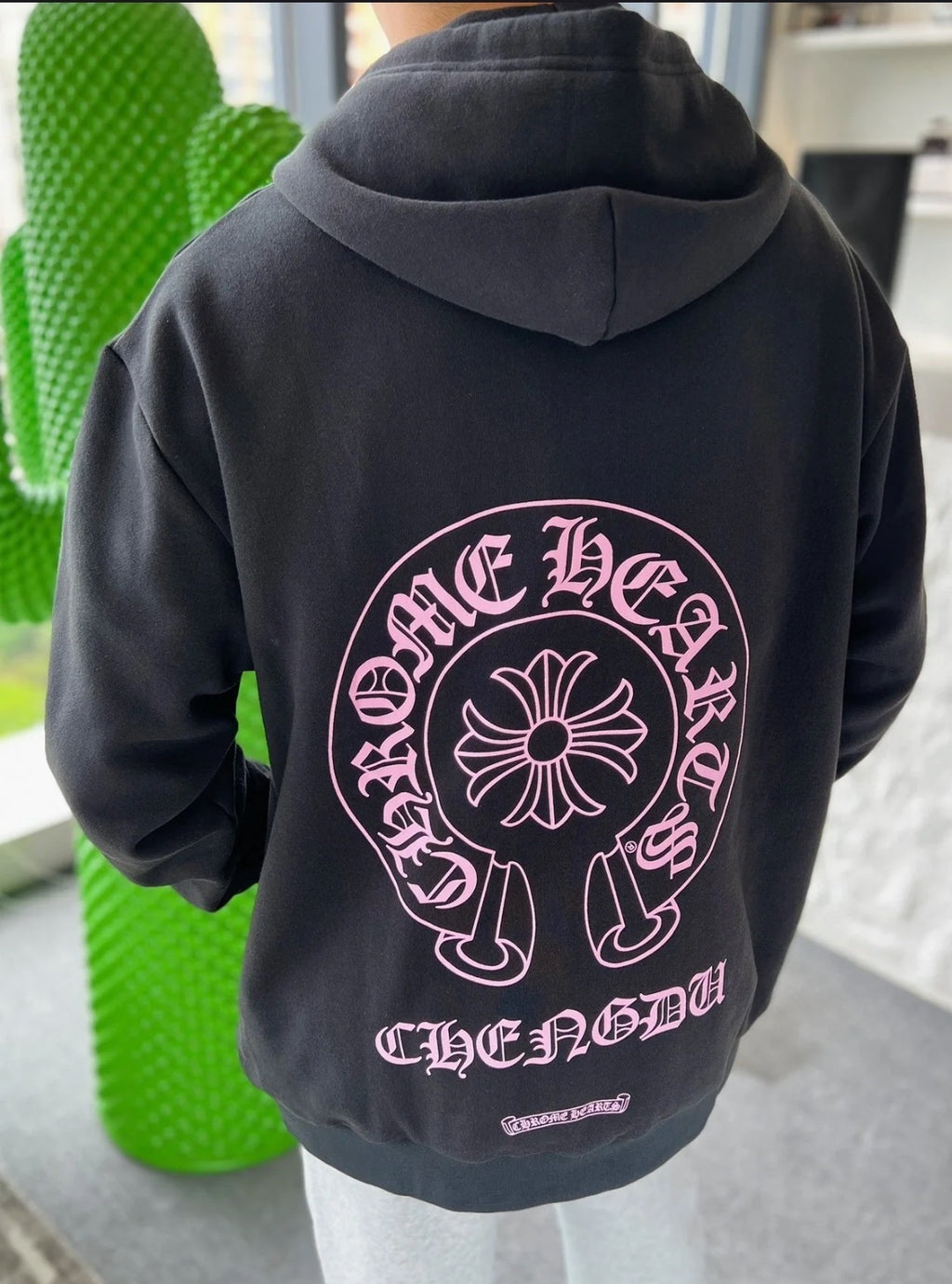 Sweat chrome black / pink