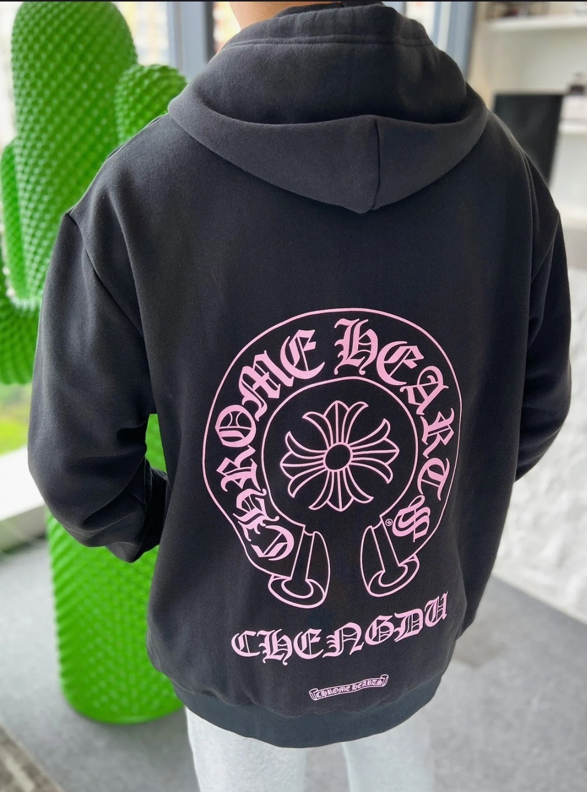 Sweat chrome black / pink