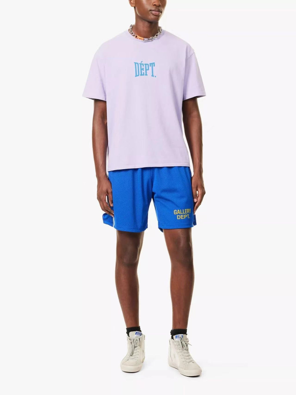 T shirt Dept violet clair Logo Gym