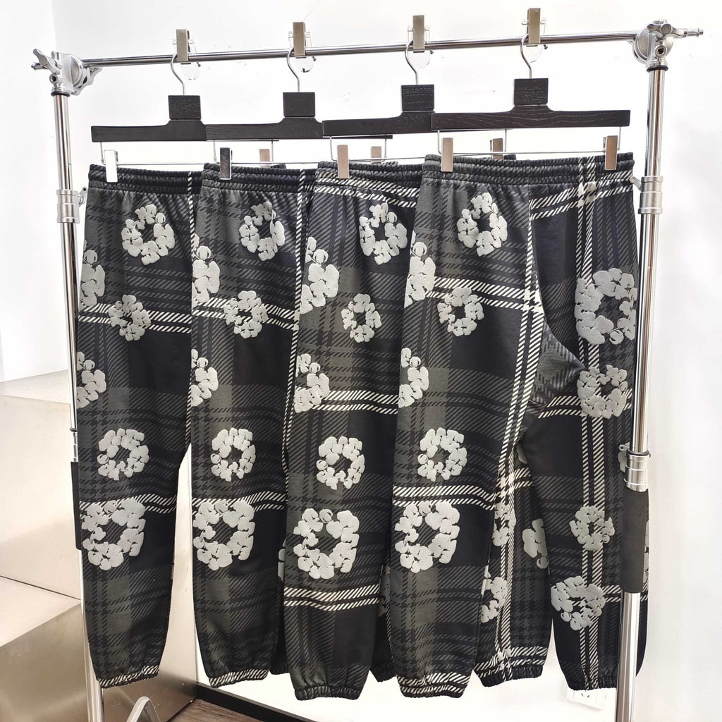 Pantalons à motif DT TEARS NOIR