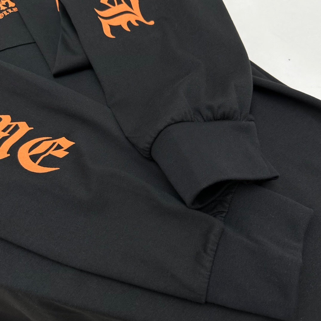 T shirt  Chrome Black / Orange  sleeve