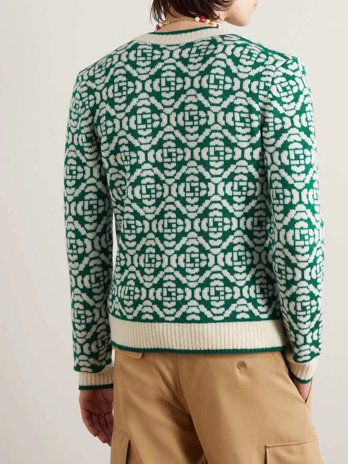 Casa B - Cardigan classique Verde