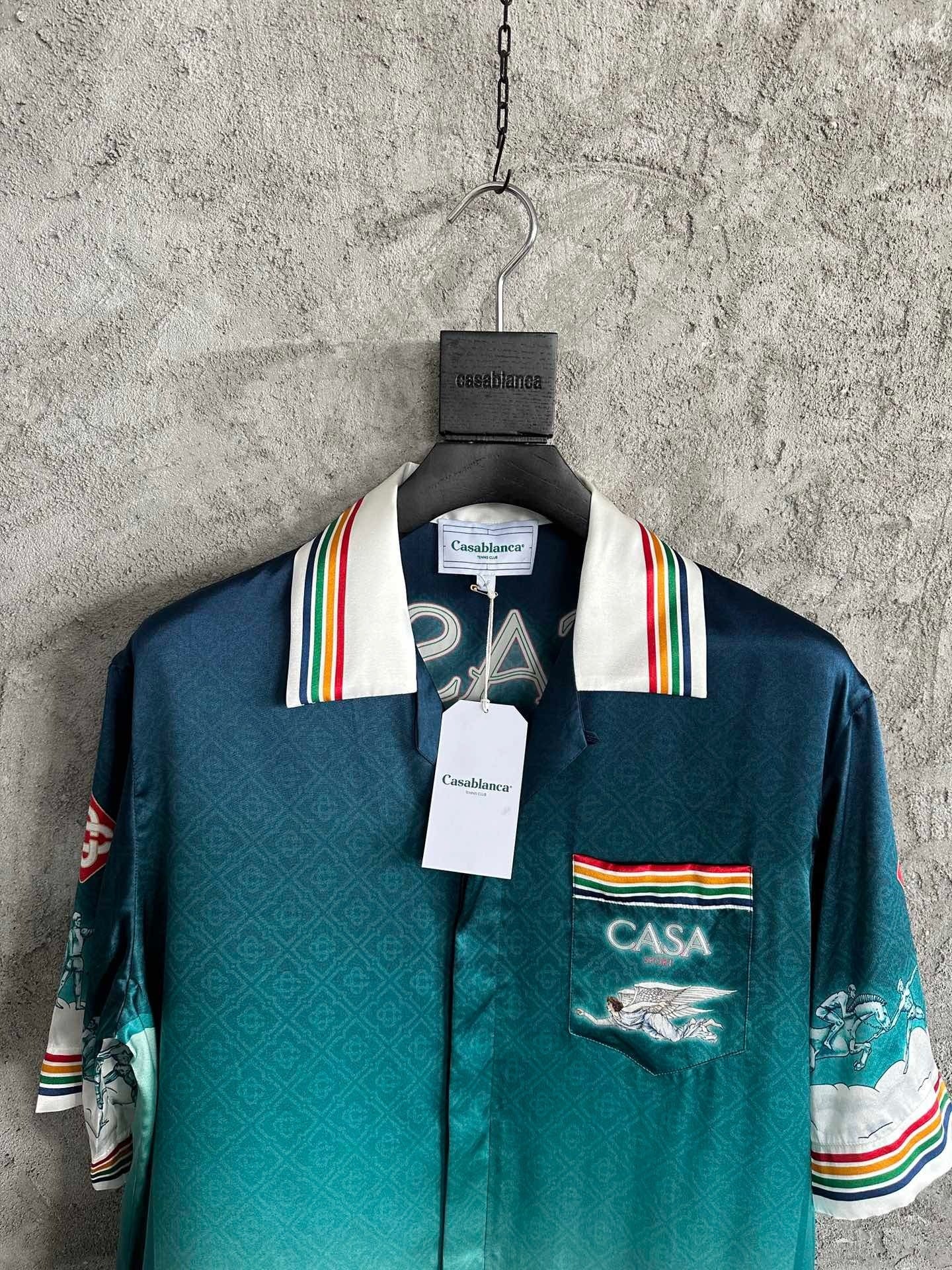 Casa B - Chemise en soie La Déesse du Stade