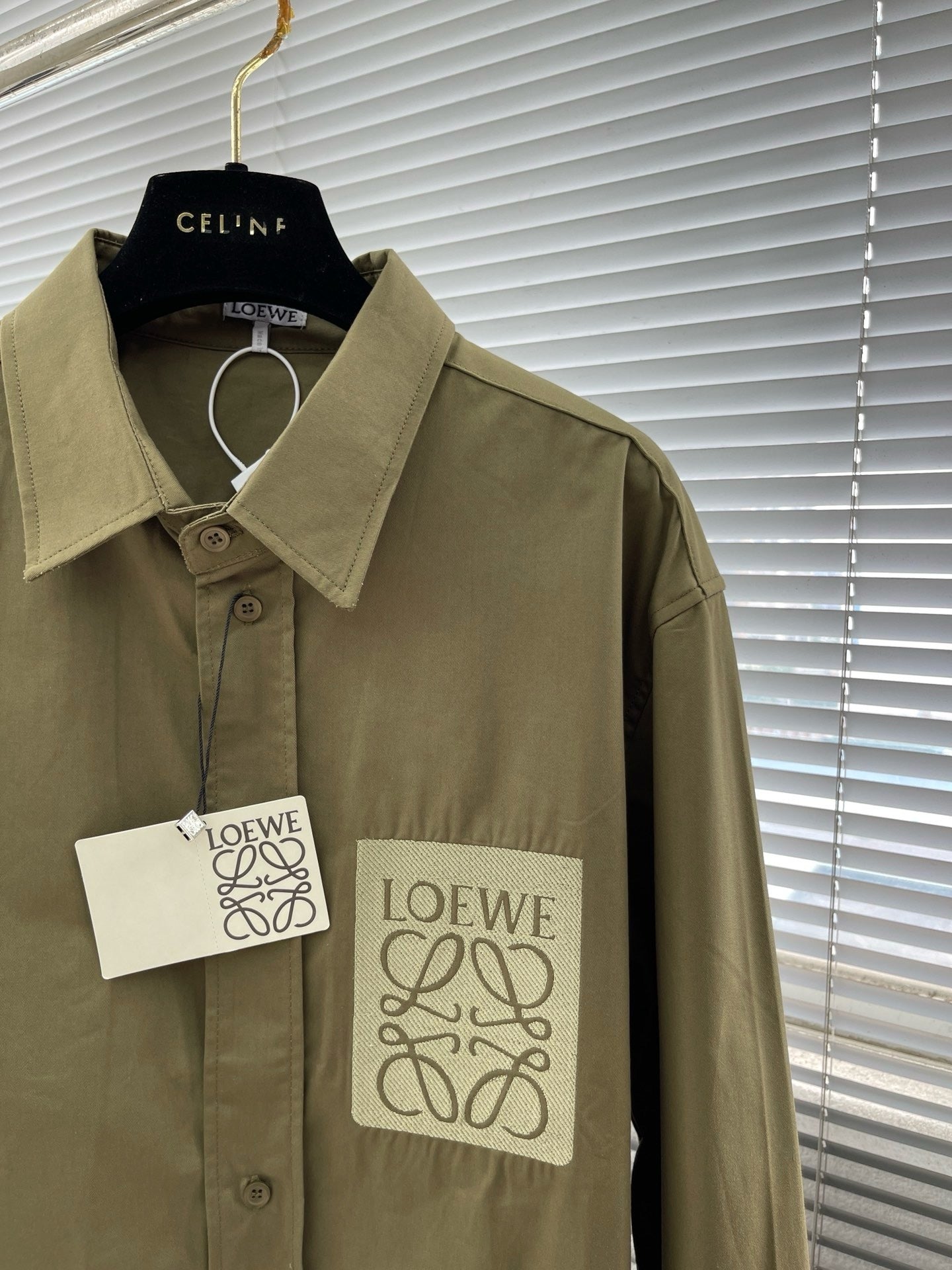 Chemise Anagramme Loew 10/10 kaki