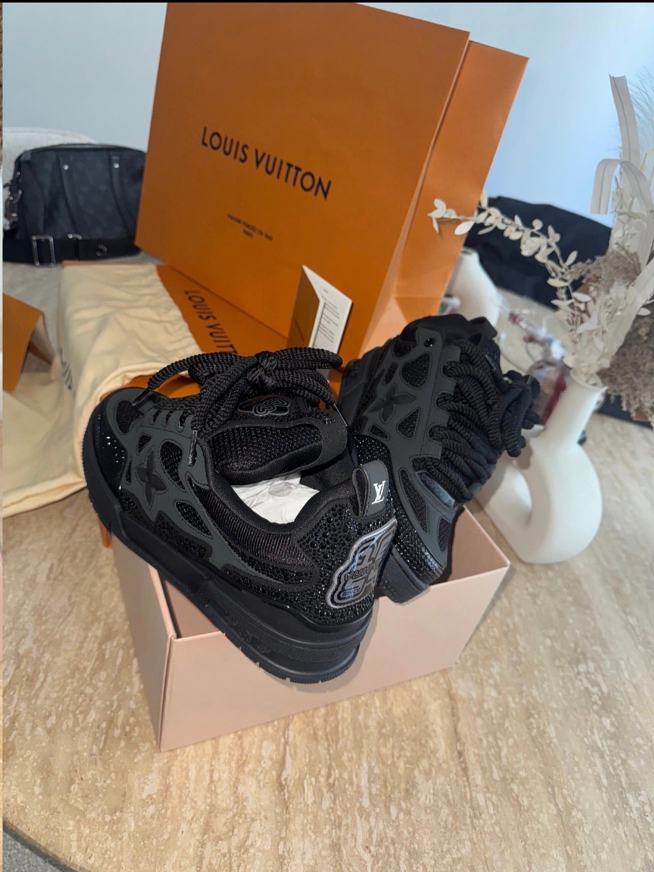 Skate Swarovski noir V3S