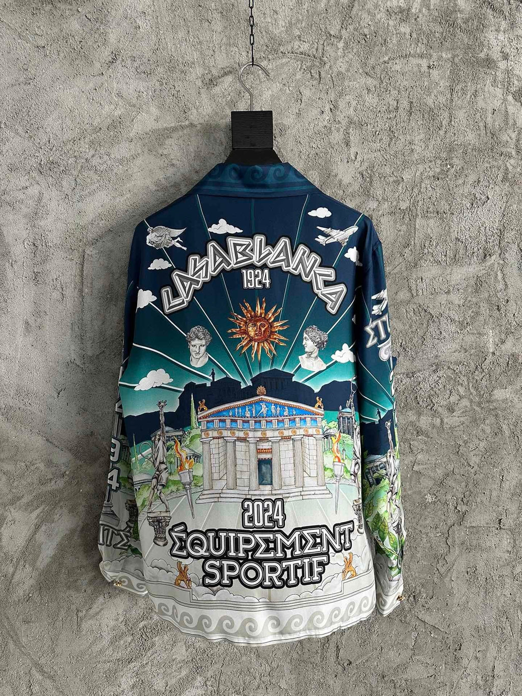 Casa B - Chemise en soie Le Temple du Sport