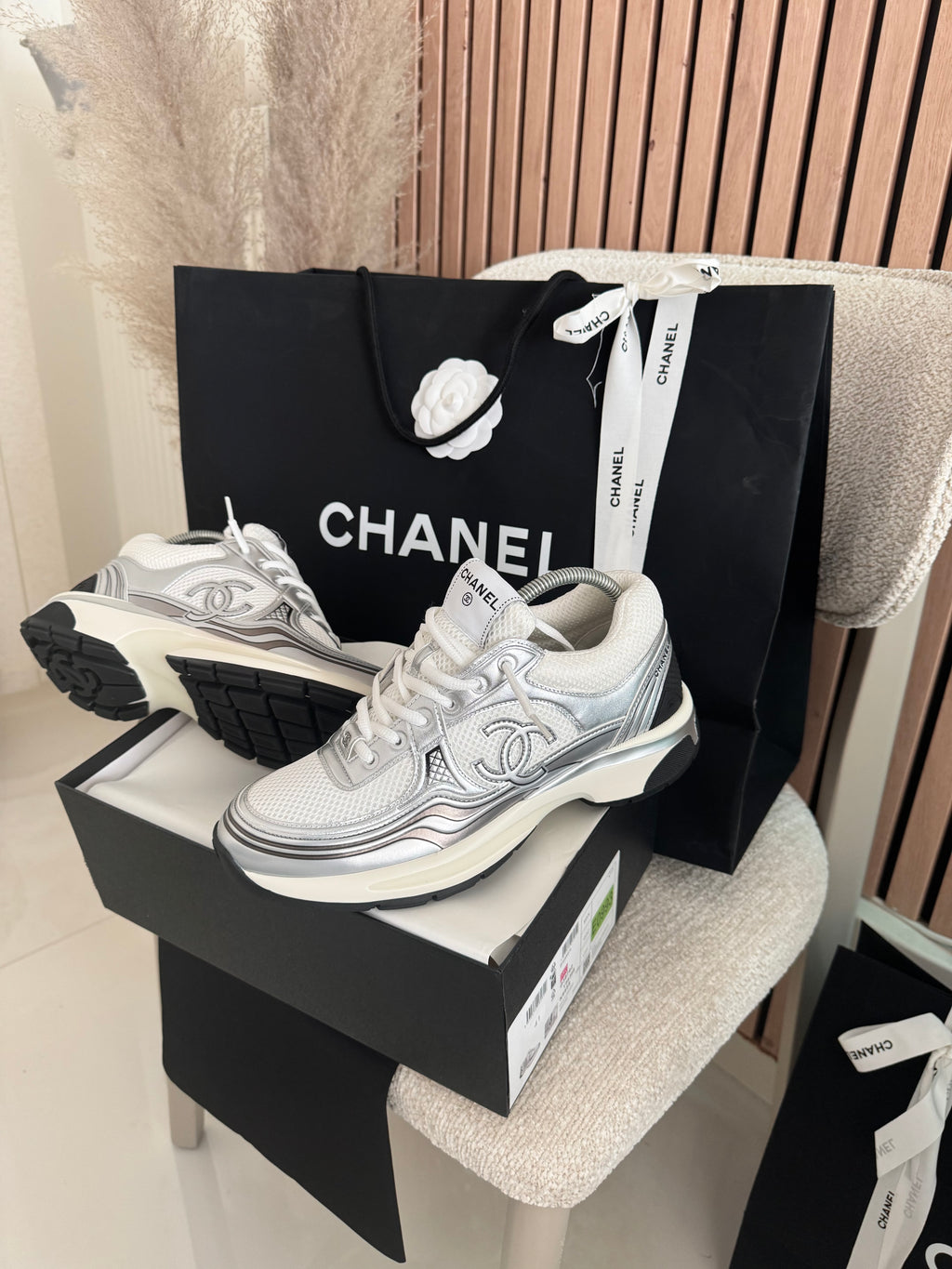 Sneakers Chnl  Argenté V3S
