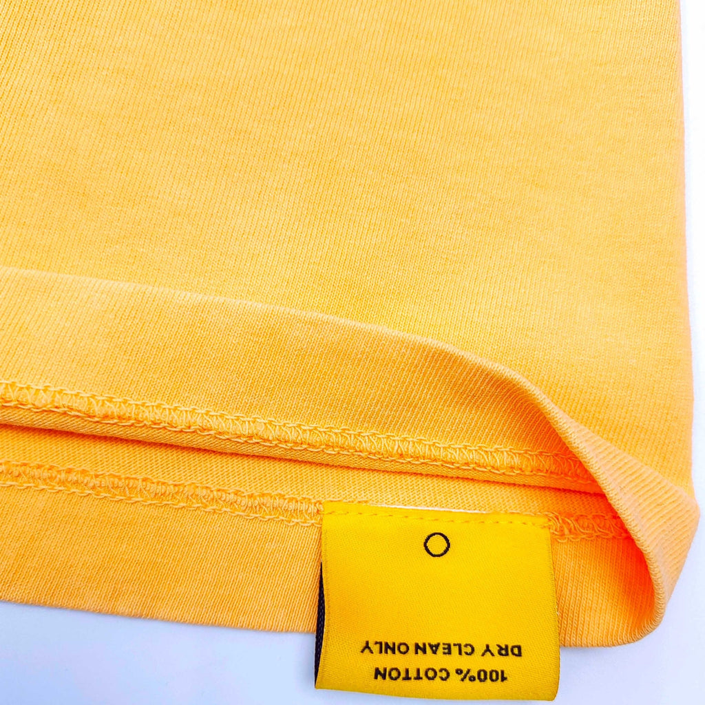 Tshirt noir manches ondulés Orange   GALLERY