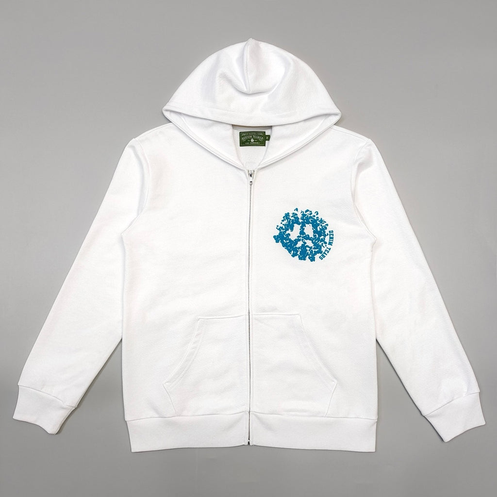 Gilet zippé D.tears White / Blue