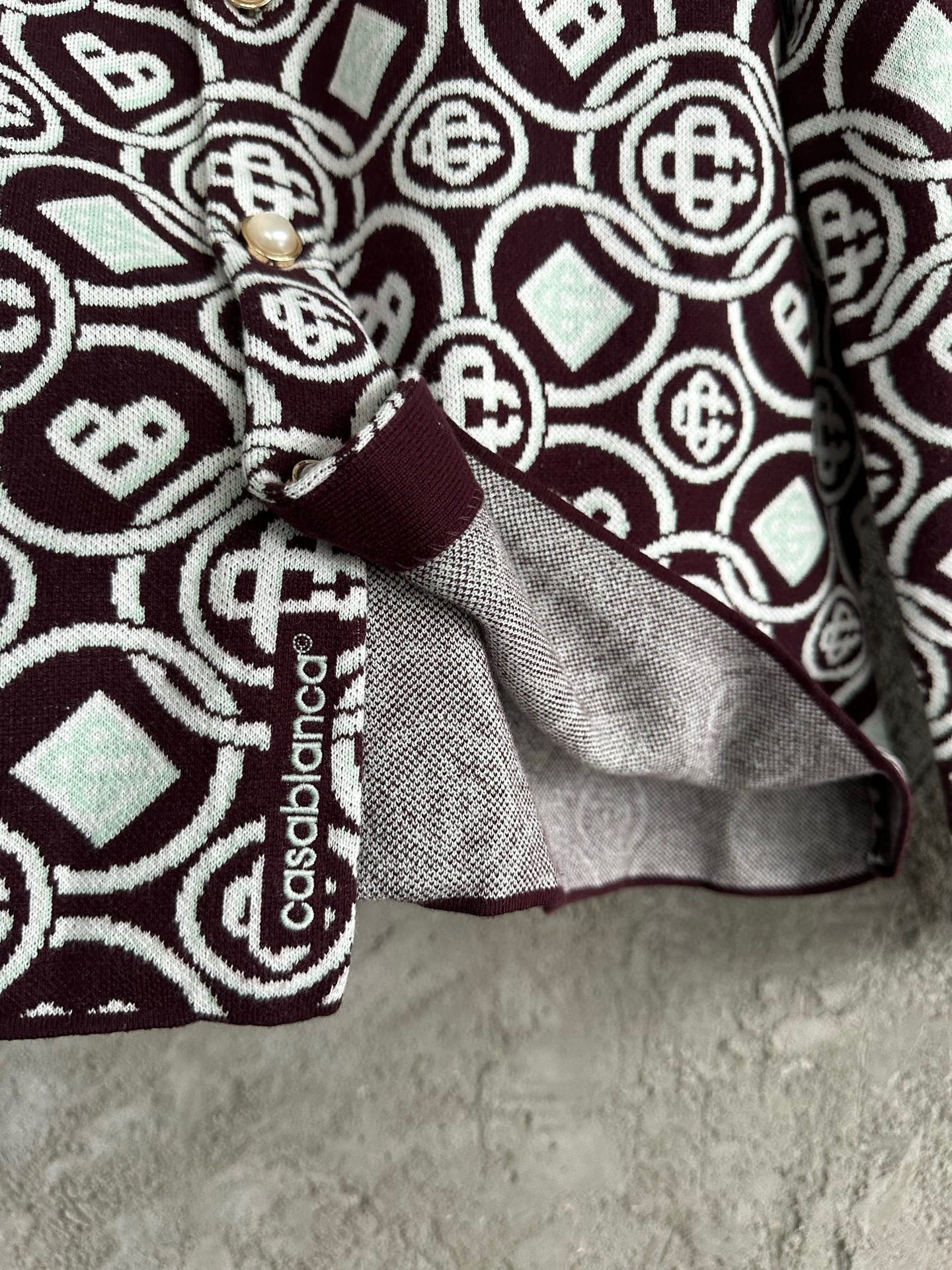 Casa B - Chemise maille de coton Monogram