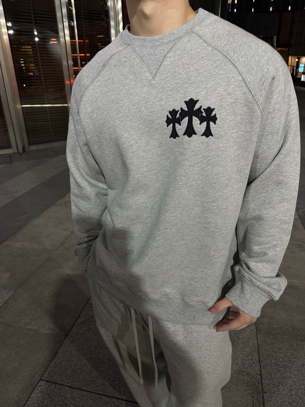 Pull Chrome grise 10/10