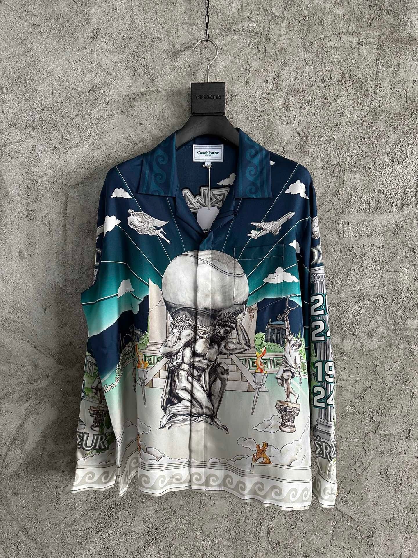 Casa B - Chemise en soie Le Temple du Sport