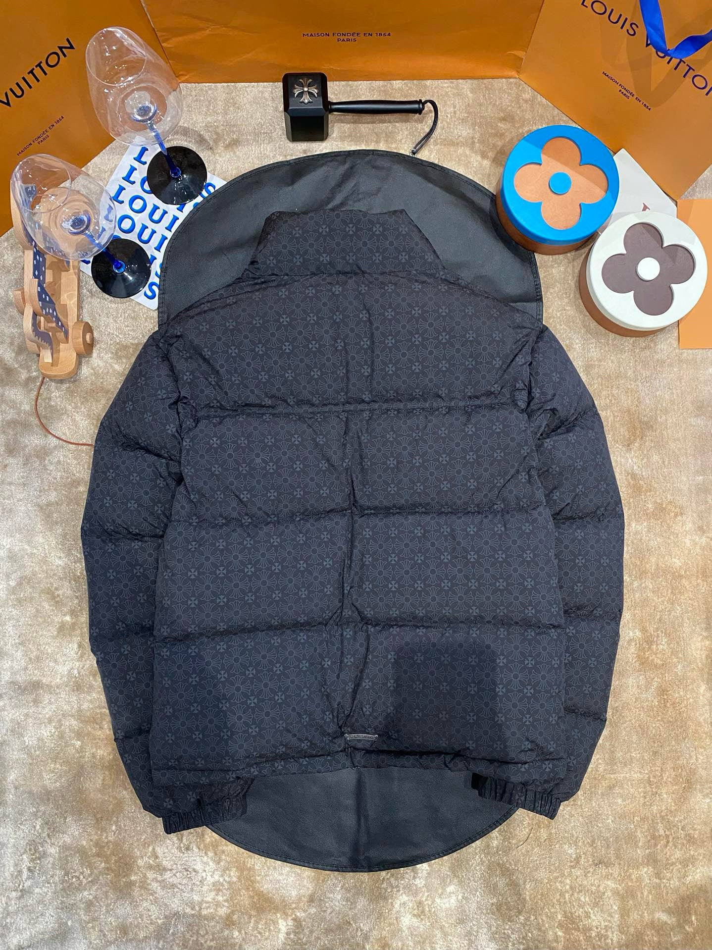 Doudoune chrome black