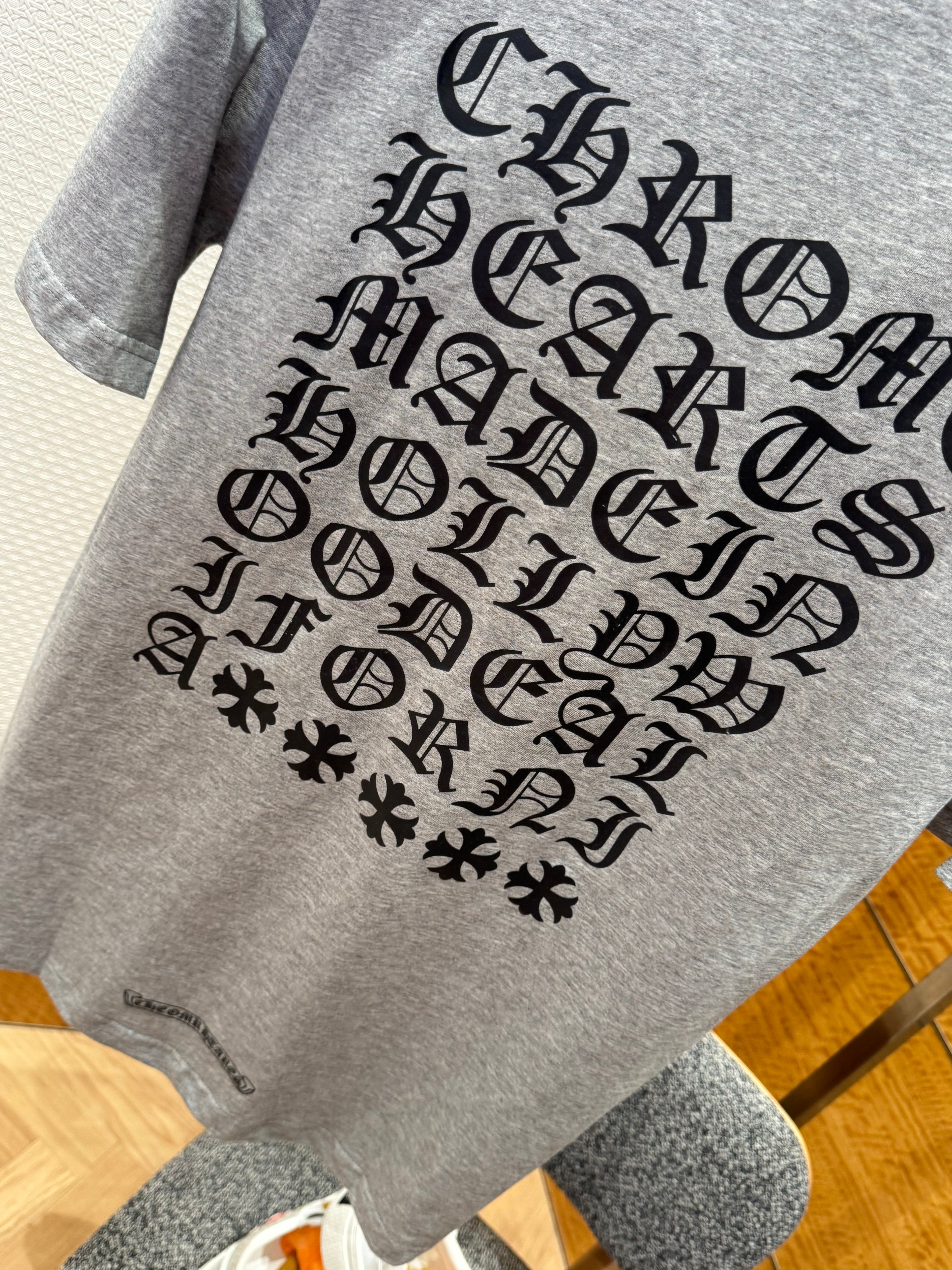 T shirt imprime chrome en col rond imprime