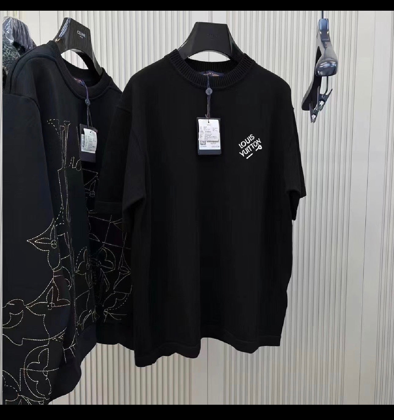 T shirt Lv Epinglé noir 10/10