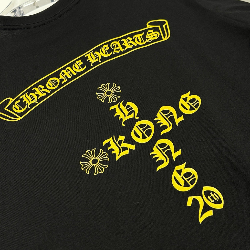 T shirt chrome Black and yellow