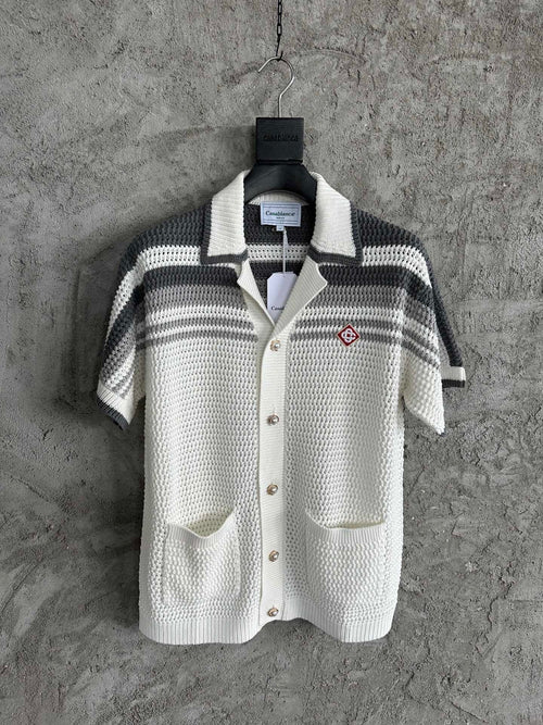 Casa B CHEMISE CROCHETÉ GRIS NARDO