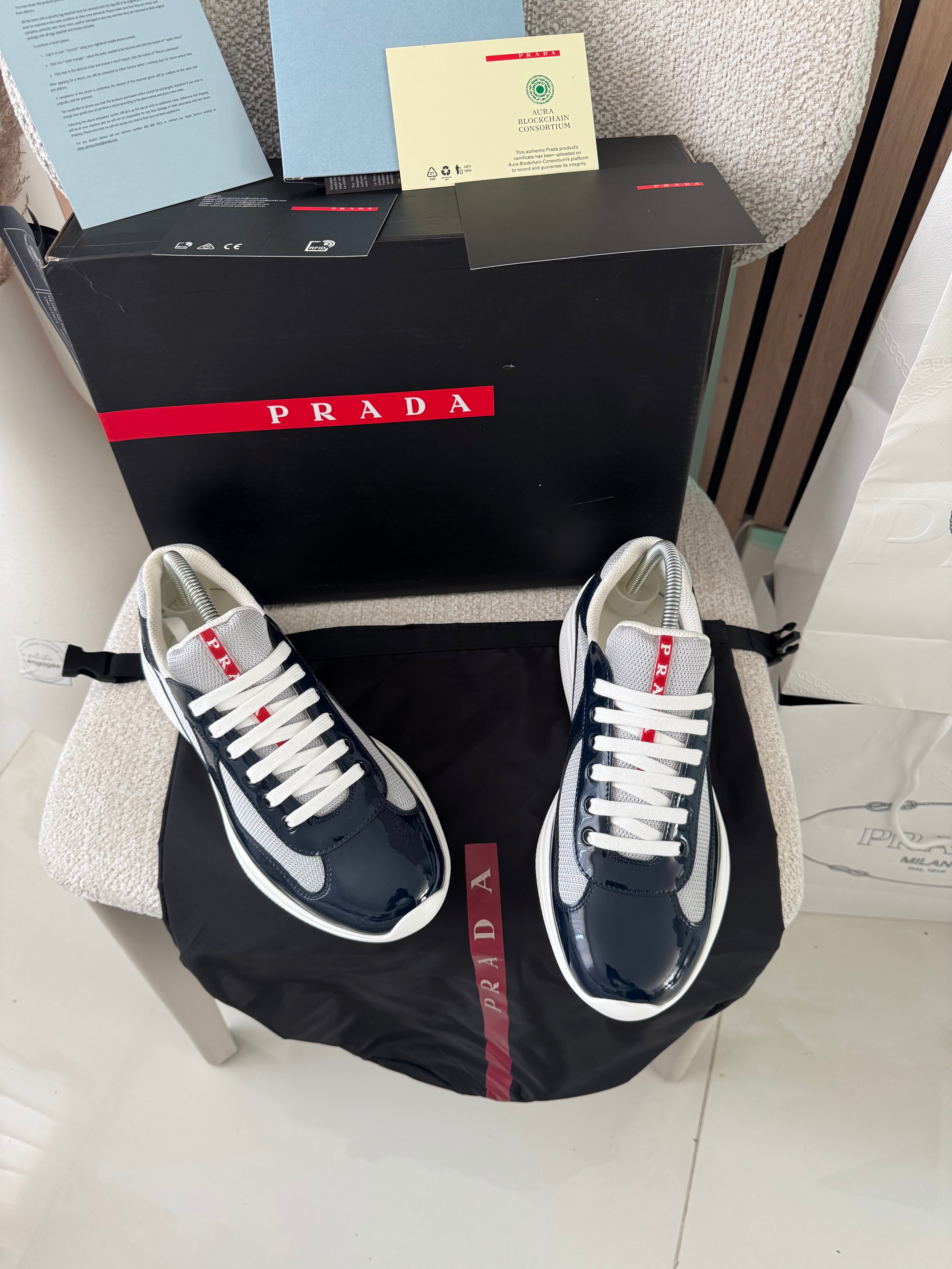 Sneakers america S Cup bleu nuit  V3S