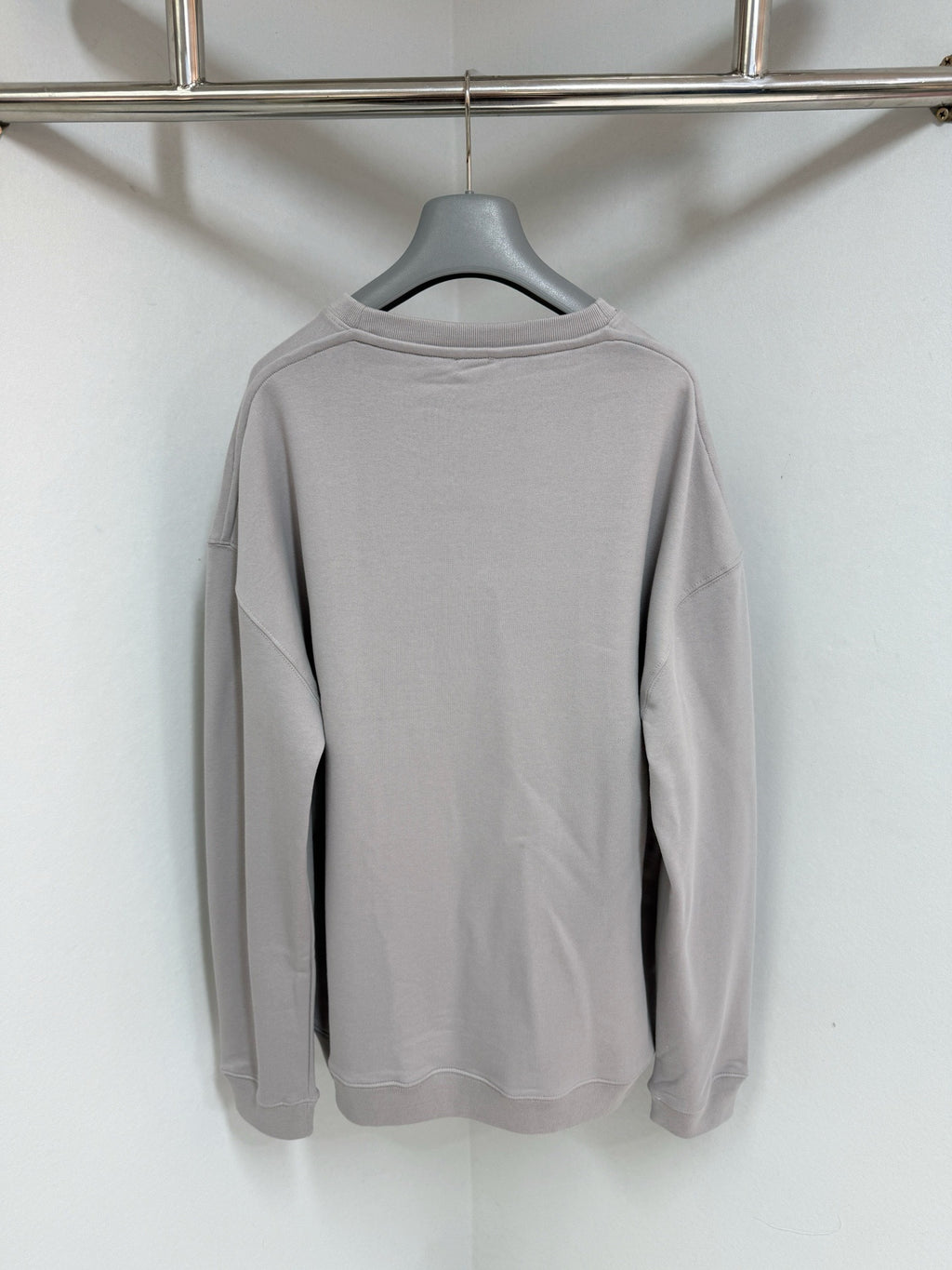 Pull Technique coton relaxé chrome