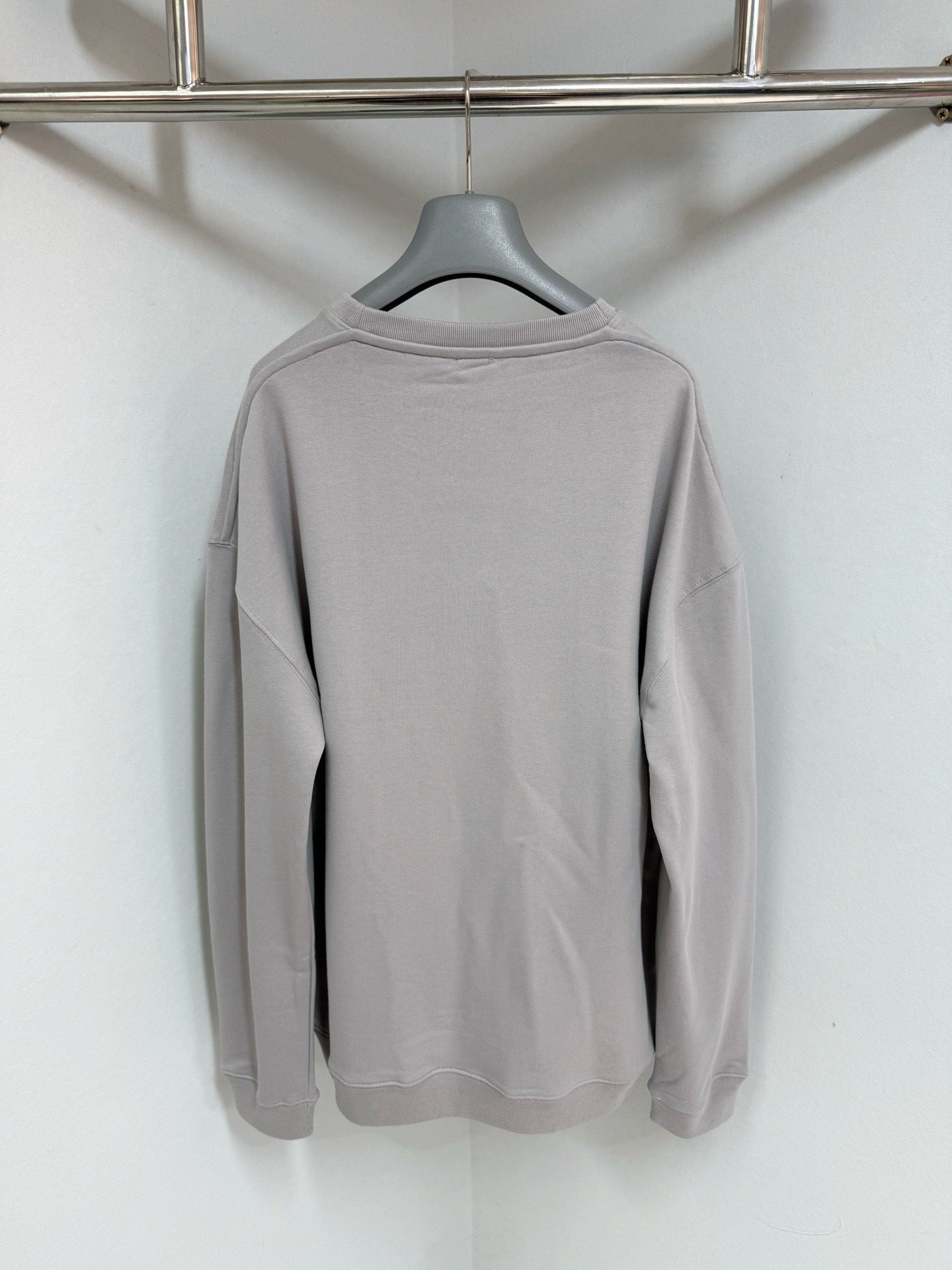 Pull Technique coton relaxé chrome