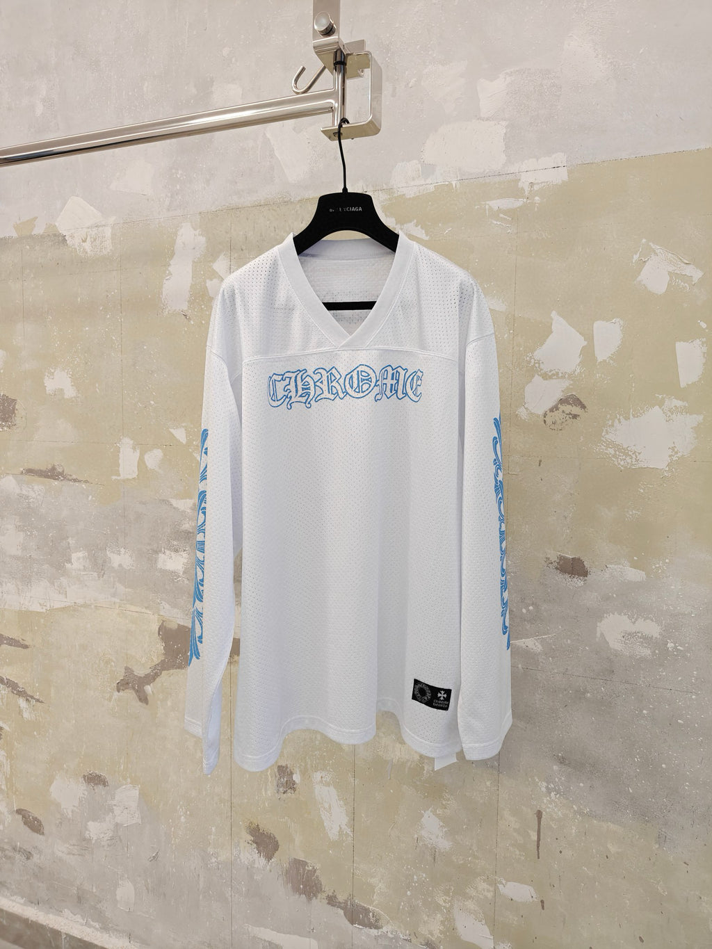 T shirt Chrome white & Blue