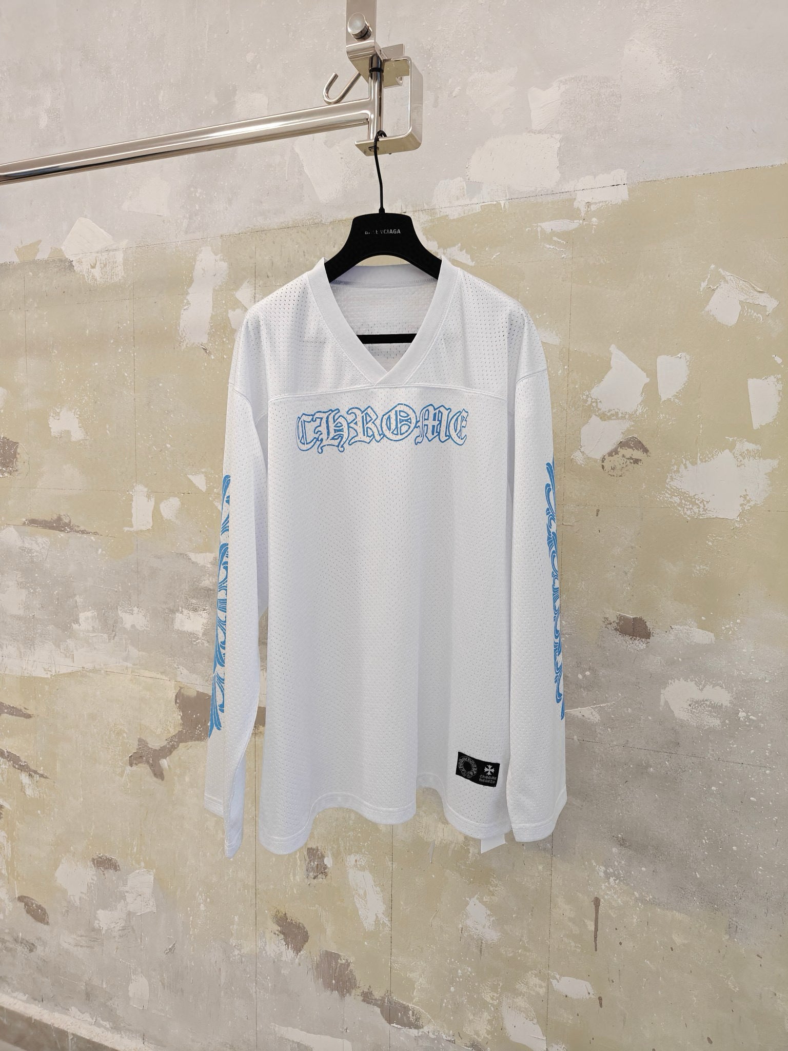 T shirt Chrome white & Blue